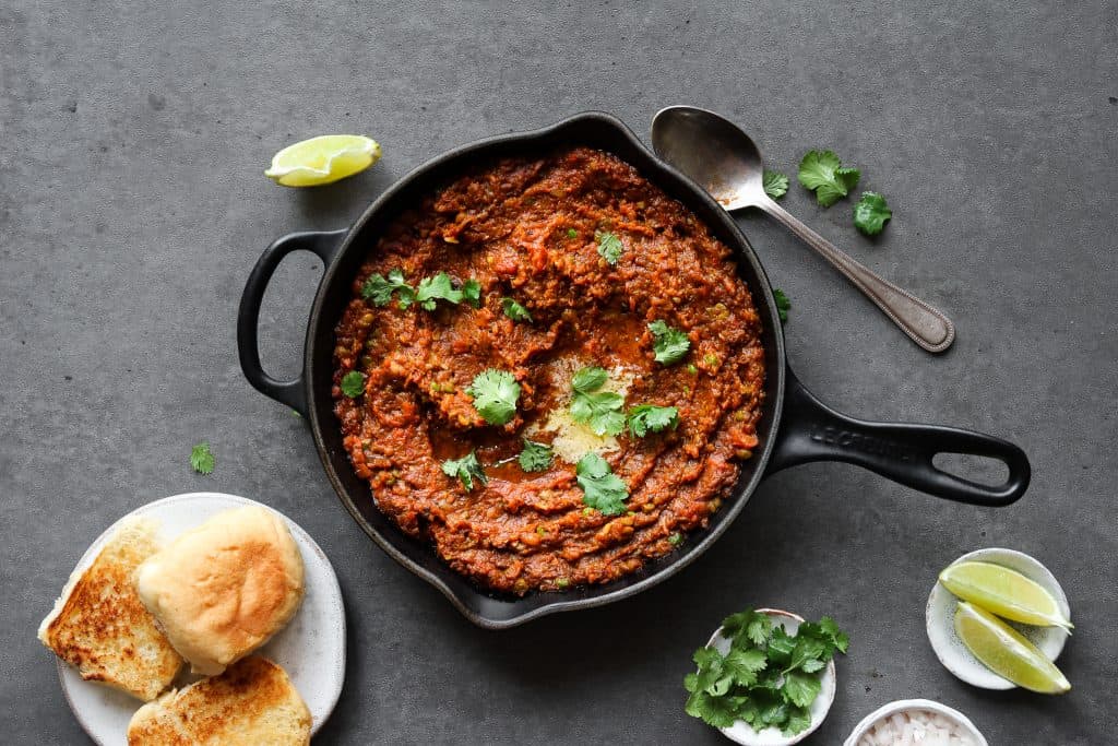 Pav Bhaji with Roasted Winter Vegetables