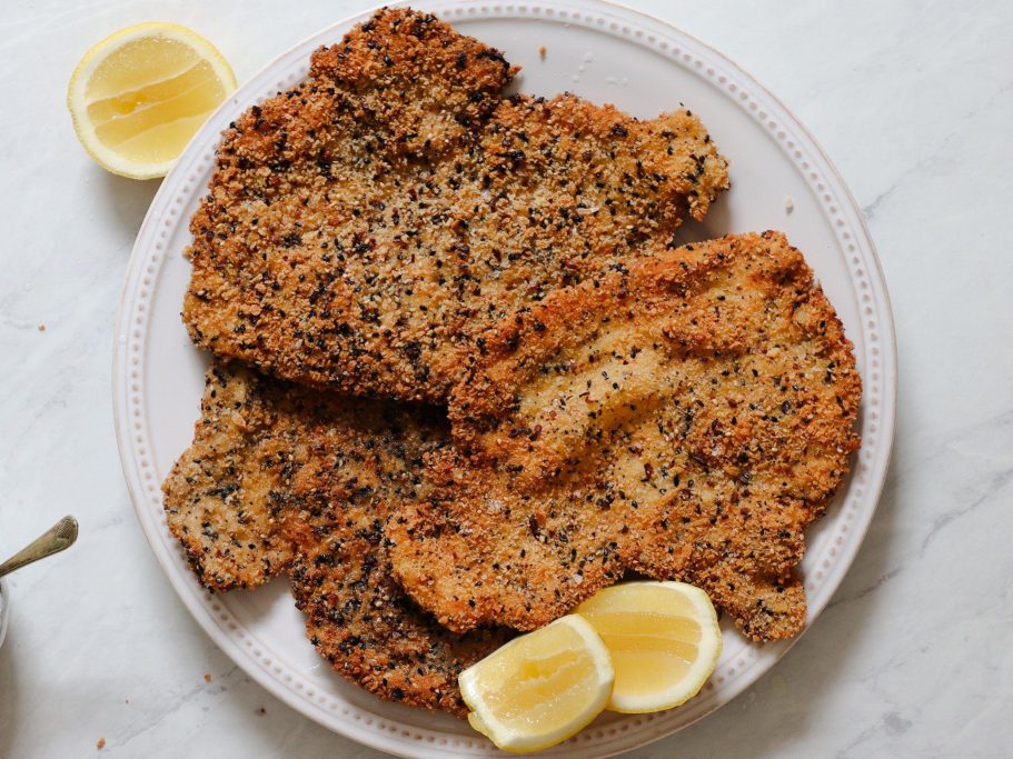 Everything Bagel Chicken Schnitzel