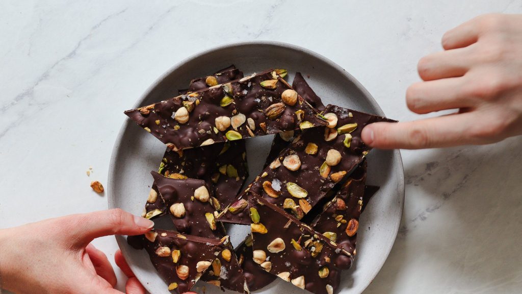 Easy Dark Chocolate Bark with Cardamom