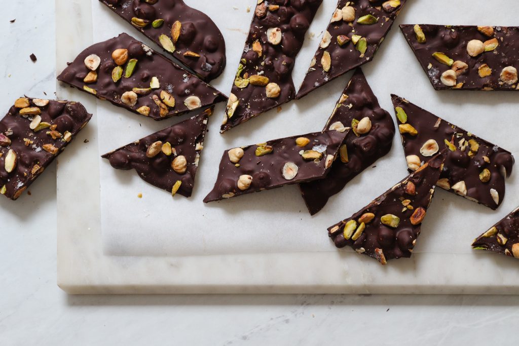 Easy Dark Chocolate Bark with Cardamom