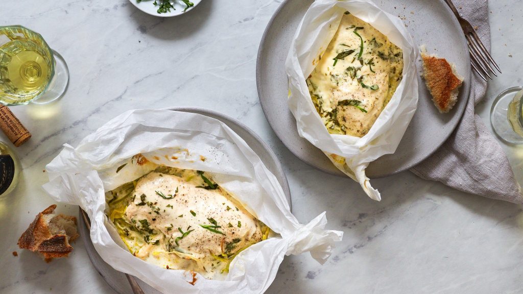Chicken Tarragon en Papillote