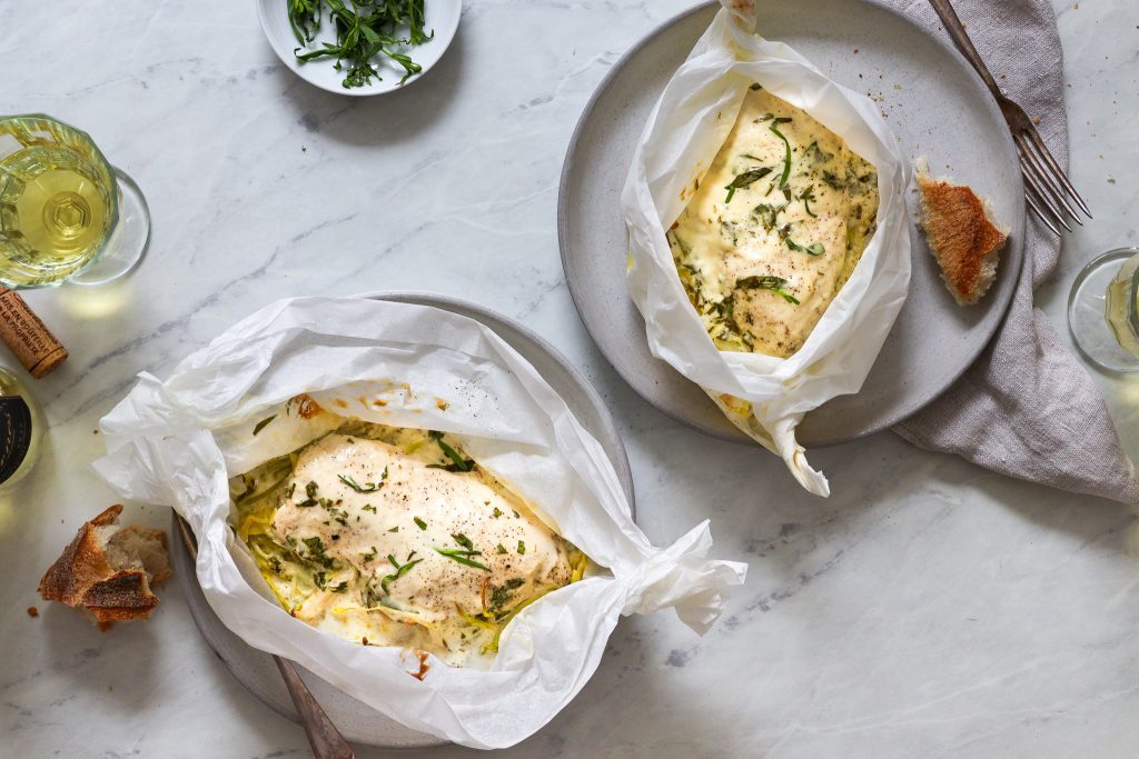 Chicken Tarragon en Papillote