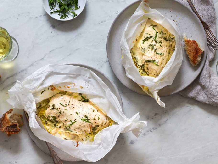 Chicken Tarragon en Papillote